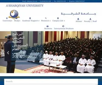 Asu.edu.om(A’Sharqiyah University (ASU)) Screenshot