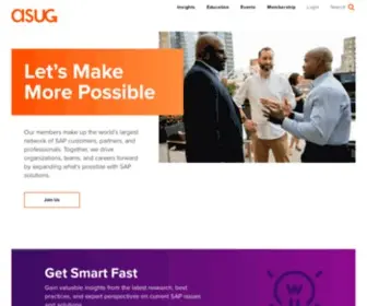 Asug.com(Americas' SAP Users' Group) Screenshot