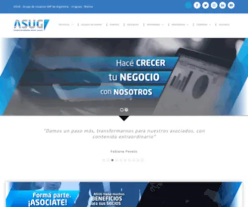Asug.org.ar(Argentina) Screenshot
