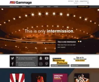 Asugammage.com(ASU Gammage) Screenshot