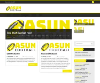 Asunfootball.com(ASUN Conference Fan Site) Screenshot