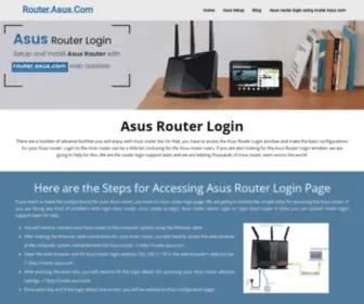 Asussetup.com(Asus router login page) Screenshot