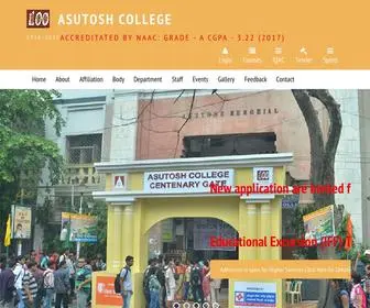 Asutoshcollege.in(ASUTOSH COLLEGE) Screenshot