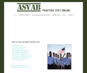 Asvabpracticetestonline.com(2023 ASVAB Practice Test) Screenshot