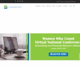 Aswa.org(Accounting & Financial Women's Alliance) Screenshot