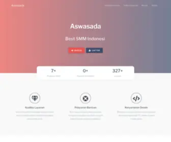 Aswasada.com(Halaman Utama) Screenshot