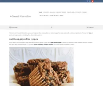 Asweetalternative.com(Gluten-free recipes made with nutrient-dense ingredients) Screenshot