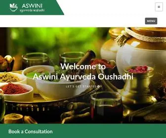 Aswiniayurvedaoushadhi.com(Aswini Ayurveda) Screenshot