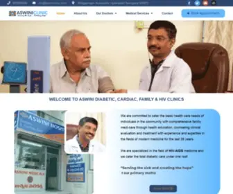 Aswiniclinic.com(Aswini Diabetic) Screenshot