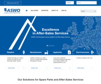 Aswo.com(ASWO, Excellence in After-Sales Services) Screenshot