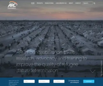 Asylumresearchcentre.org(ARC/ARC Foundation's aim) Screenshot