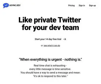 Async.dev(async) Screenshot