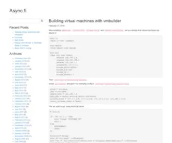 Async.fi(Async) Screenshot