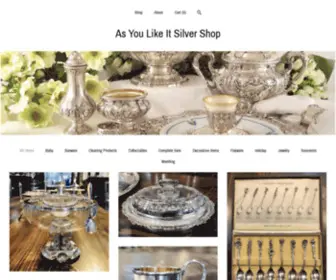 Asyoulikeitsilvershop.com(As You Like It Silver Shop) Screenshot