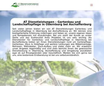 AT-Dienstleistungen.de(AT Dienstleistungen Obernburg ist dein Gartenbau & Hausmeisterservice im Umkreis) Screenshot