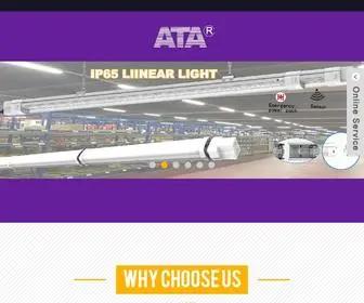 Ata-IN-China.com(ATA LED Light Manufacturer) Screenshot