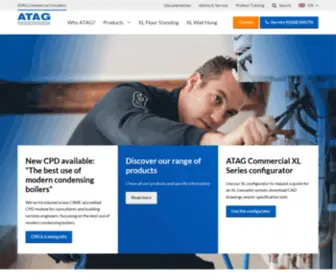 Atagcommercial.co.uk(ATAG Commercial a division of Elco Heating Solutions Limited) Screenshot