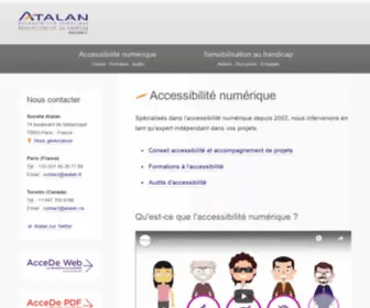 Atalan.fr(Accessibilité) Screenshot