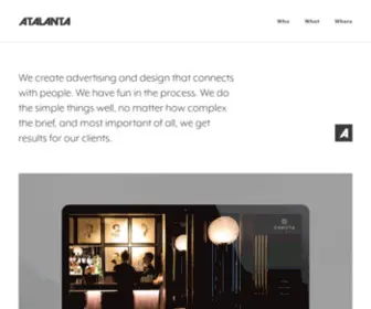Atalanta.uk.com(Glasgow Advertising Agency) Screenshot