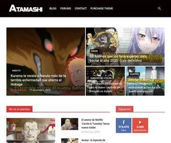 Atamashi.net(Últimas noticias de anime en español) Screenshot