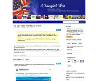 Atangledweb.org(A dissenting review of contemporary British & American politics) Screenshot