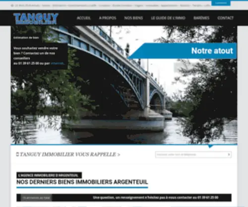 Atanguy-Immobilier.com(Tanguy Immobilier : L'agence immobilière d'Argenteuil) Screenshot