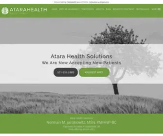 Atarahealth.com(Now accepting Telehealth appointments) Screenshot