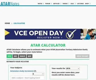 Atarcalc.com(VCE ATAR Calculator) Screenshot