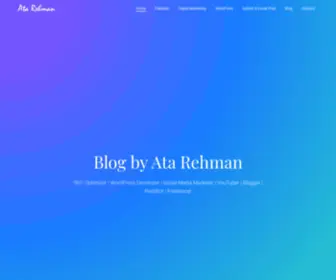 Atarehman.com(Ata Rehman) Screenshot