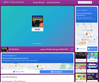 Atari-Breakout.com(Atari Breakout) Screenshot