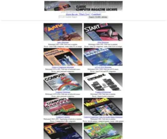 Atarimagazines.com(Classic Computer Magazine Archive) Screenshot