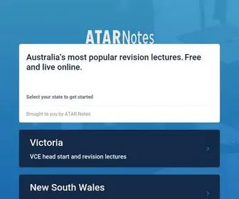 Atarnoteslectures.com(ATAR Notes Lectures 2021 Lectures) Screenshot