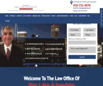 Ataslaw.com(Auto Accident Attorney Baltimore) Screenshot