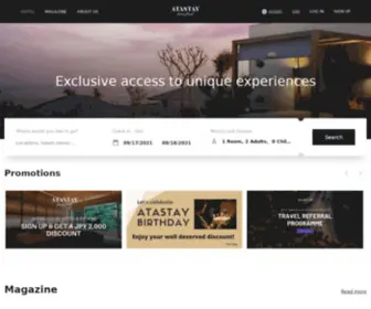 Atastay.com(Best Luxury & Boutique Hotel Collection) Screenshot