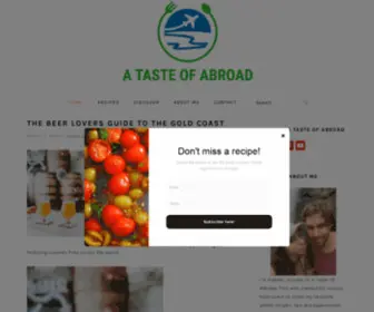 Atasteofabroad.com(A taste of abroad) Screenshot