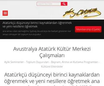 Ataturk.org.au(Avustralya ATATÜRK Kültür Merkezi) Screenshot