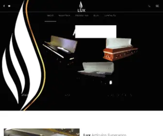 Ataudeslux.com(Ataúdes LUX l Artículos Funerarios LUX) Screenshot