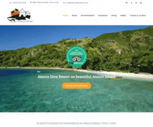 Ataurodiveresort.com(Diving and Accommodation in Timor) Screenshot