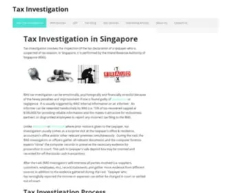 Ataxadvisor.com(Find out more about tax investigation in Singapore) Screenshot