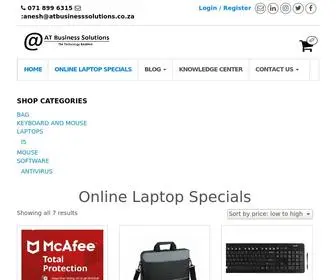 Atbusinesssolutions.co.za(Online Laptop Specials) Screenshot