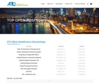 ATC-West.com(ATC West Healthcare Services) Screenshot