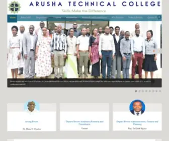 ATC.ac.tz(ARUSHA TECHNICAL COLLEGE) Screenshot