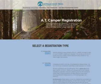 Atcamp.org(The Appalachian Trail Conservancy) Screenshot