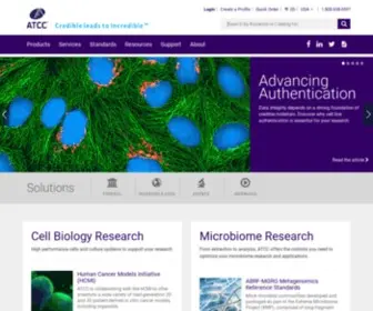 ATCC.com(The Global Bioresource Center) Screenshot