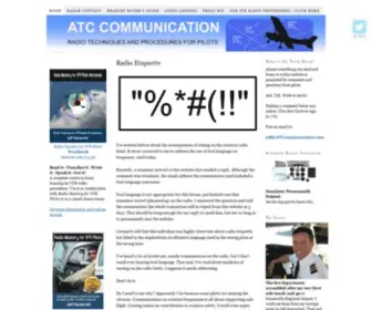 Atccommunication.com(Learn to talk to Air Traffic Control Using an Airplane Radio Simulator) Screenshot