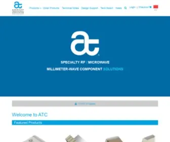 Atceramics.com(American Technical Ceramics) Screenshot