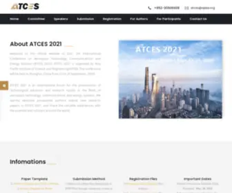Atces.org(ATCES 2021) Screenshot