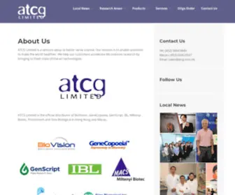 ATCG.com.hk(ATCG Limited is a venture setup to better serve science. Our mission) Screenshot