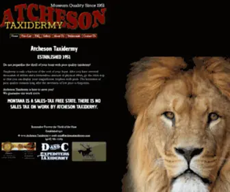 Atchesontaxidermy.com(Established 1951) Screenshot