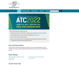 Atcmeetingabstracts.com(ATC Abstracts) Screenshot